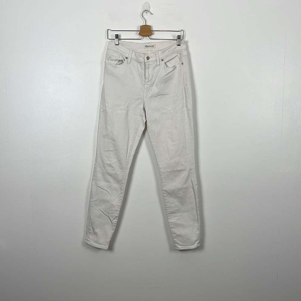 Madewell high rise skinny jeans women 5 pocket white denim pants Size 29 - Picture 1 of 8